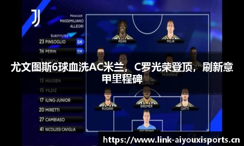 尤文图斯6球血洗AC米兰，C罗光荣登顶，刷新意甲里程碑